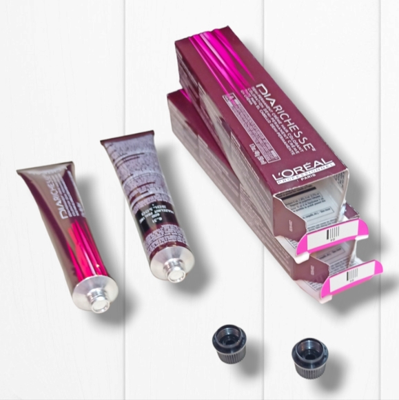 L'Oreal Professionnel DIARichesse 2 Tubes Ammonia-Free 6.31/6GB Hazelnut Praline - Picture 12 of 16